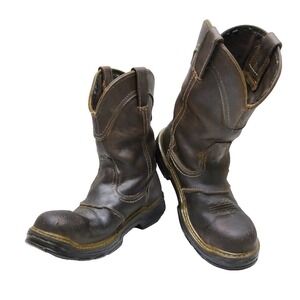 Wolverine Anthem Well Steel Toe W02287 Men's Work Boots Brown Leather, Size 10.5